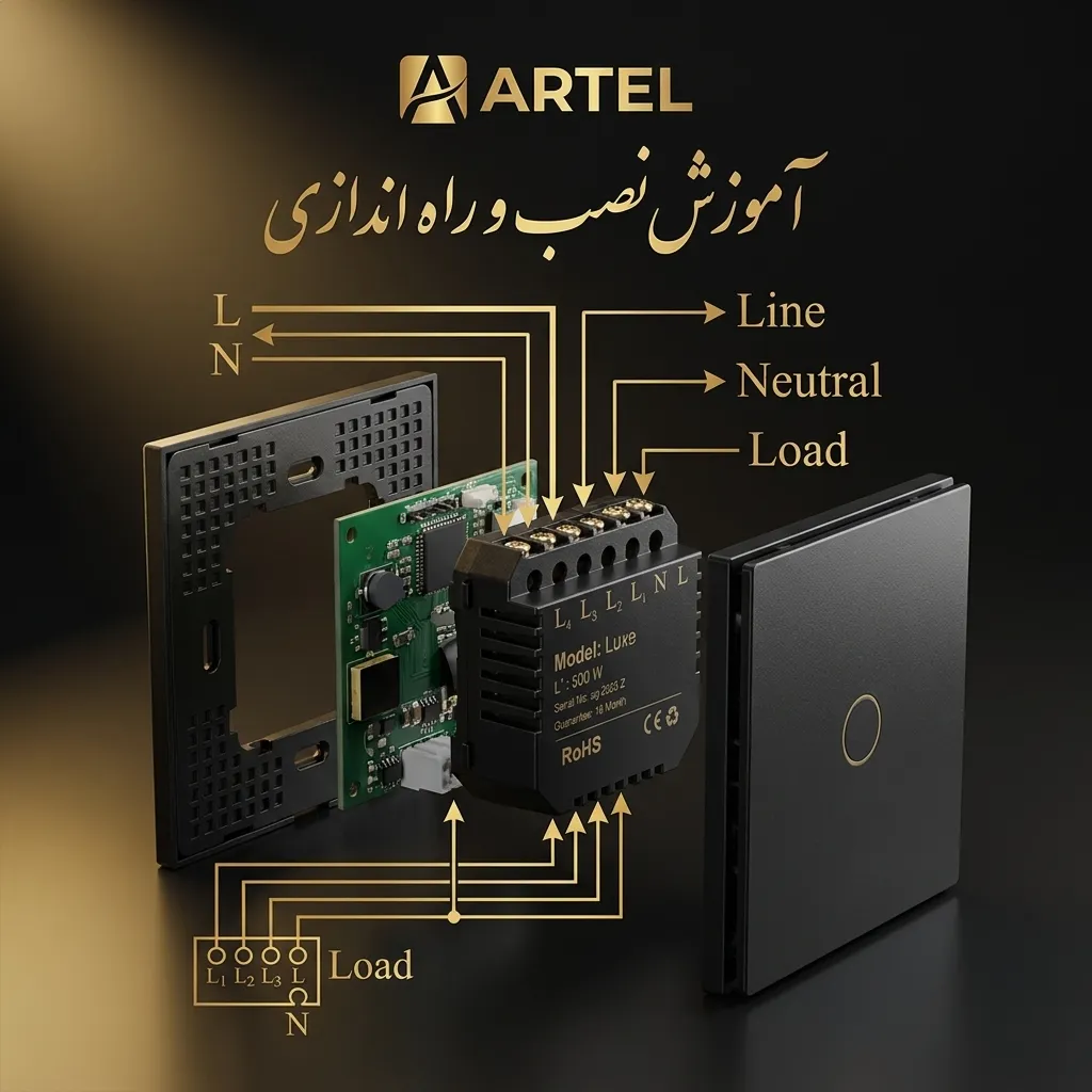 نصب کلید لمسی