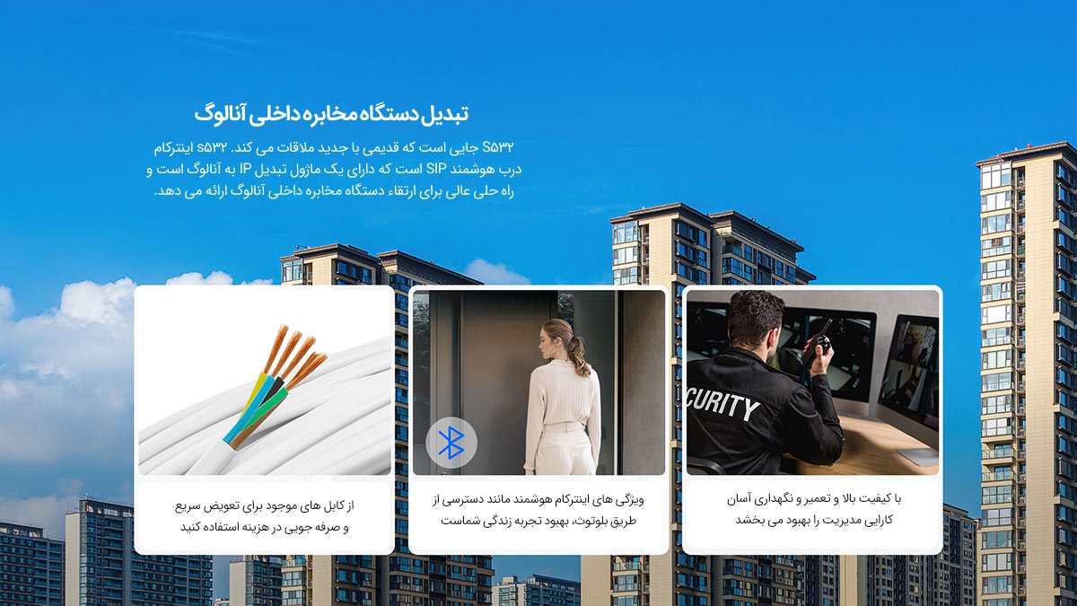آیفون تصویری هوشمند Akuvox مدل S532 5 2 S532
