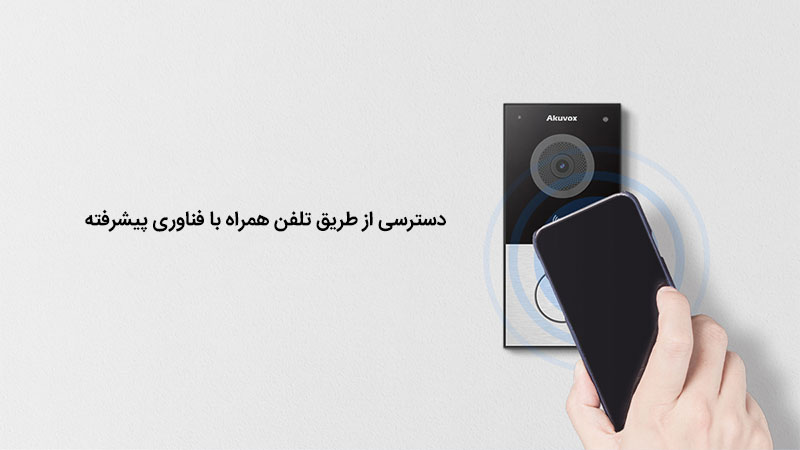 آیفون تصویری هوشمند Akuvox مدل E12 2 3