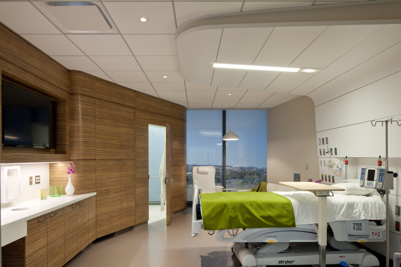 هوشمند سازی چیست و چه مزایا و کاربردی در صنایع دارد؟ 8 Patient rooms curved headwall fabricated by HIMACS solid surface material