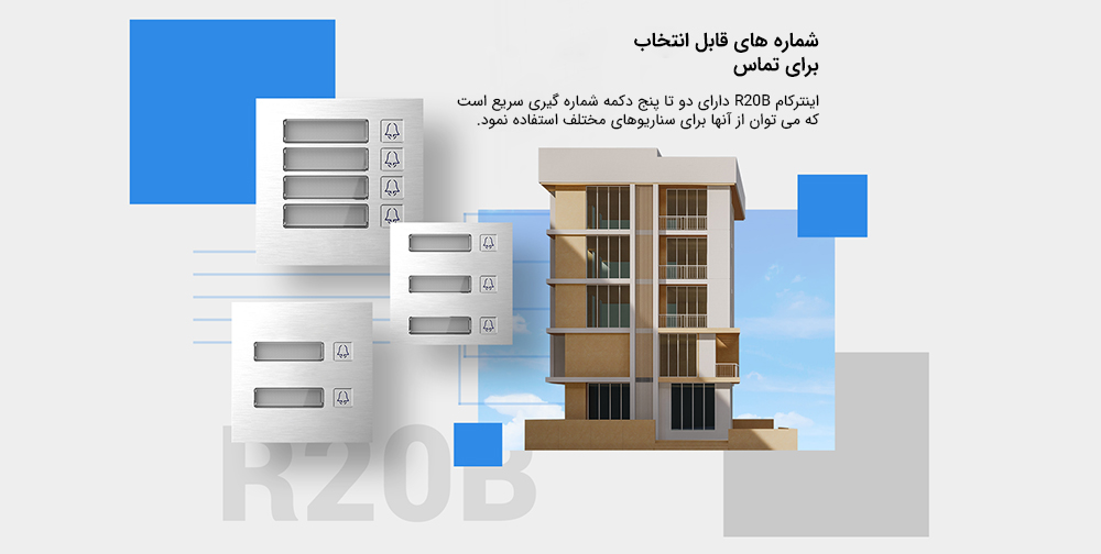 آیفون تصویری هوشمند Akuvox مدل R20B-5 3 R20B 002