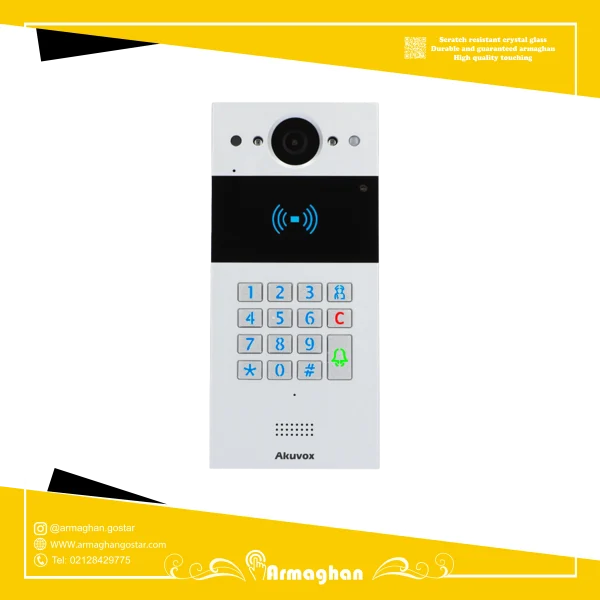 هوشمند سازی چیست و چه مزایا و کاربردی در صنایع دارد؟ 18 آیفون تصویری هوشمند Akuvox مدل R20K