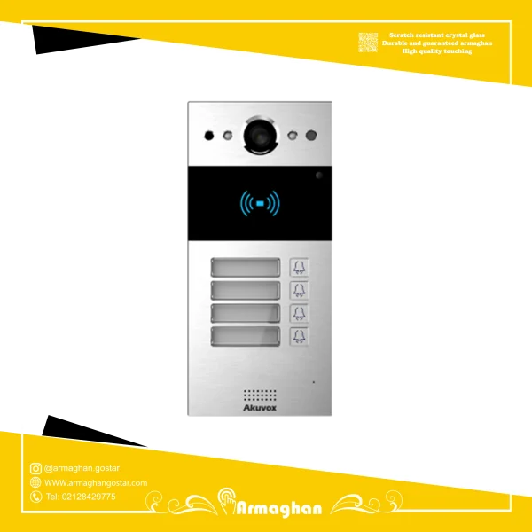 هوشمند سازی چیست و چه مزایا و کاربردی در صنایع دارد؟ 16 آیفون تصویری هوشمند Akuvox مدل R20B-4
