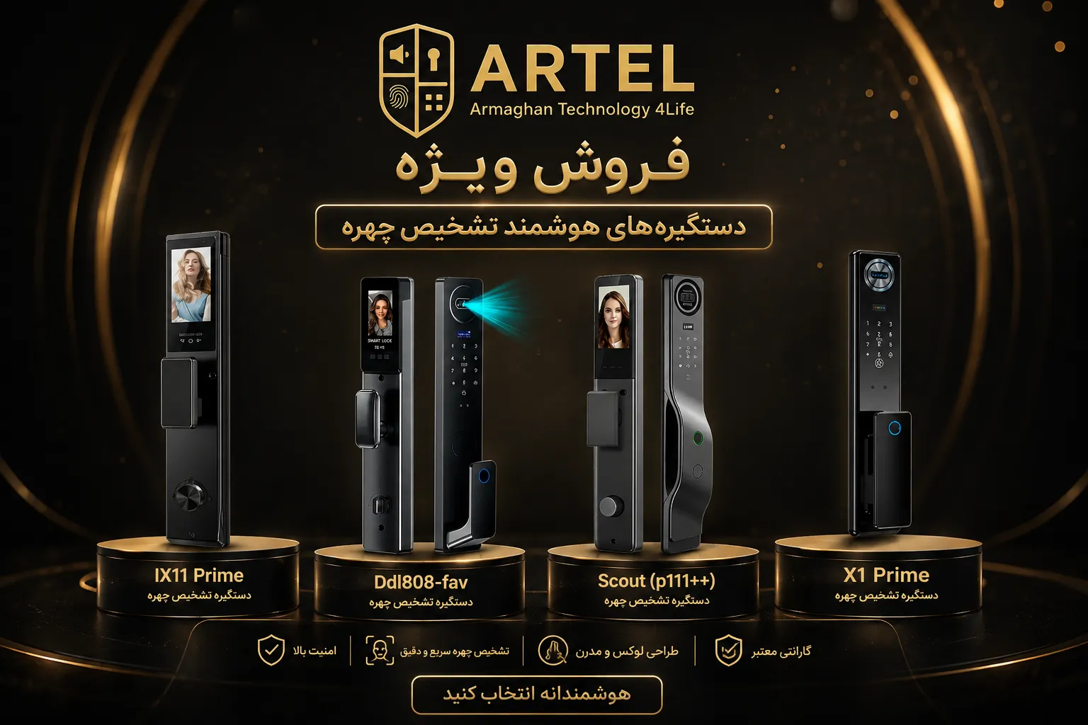 دستگیره هوشمند و قفل دیجیتال